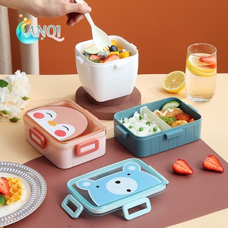 ANQI SHOP Lunch Box/Kotak Makan Set BPA FREE ️Karakter Kartun Kotak Bento Kotak Makan Siang Anak-Anak