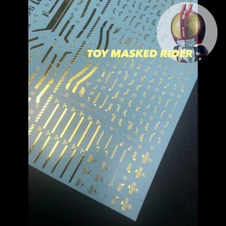 DECAL EVO MG 174 ดีคอลน้ำ EVO MG 1/100 SAZABI KA แบบลายทองเงา แบบลายปกติ