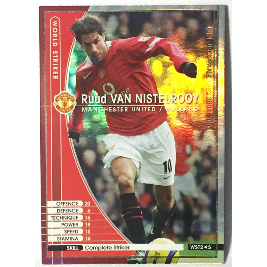 Wccf 04 05 Wst2 5 Ruud Van Nistelrooy Panini Vir Japan Holo ルート ファン ニステルローイ Shopee Thailand