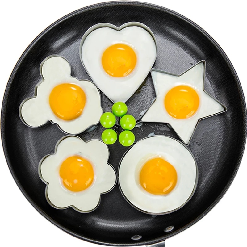 Stainless Steel Fried Egg Pancake Shaper Omelette Mold Mould Frying Egg Cooking Tools Kitchen Accessories Gadget Rings