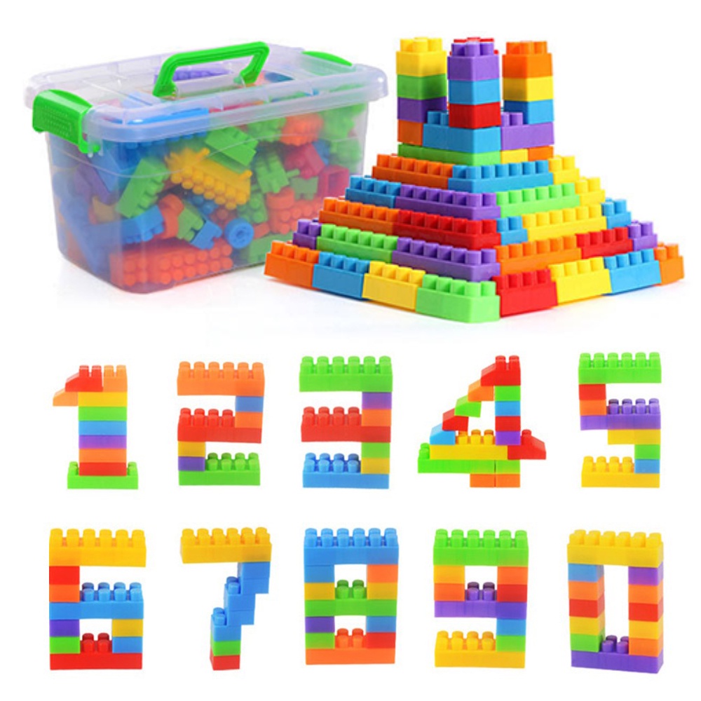 บล็อคตัวต่อ 88pcs ชิ้นพร้อมกล่องช่วยเสริมพัฒนาการสร้างความคิดของเล่นเด็ก Toys