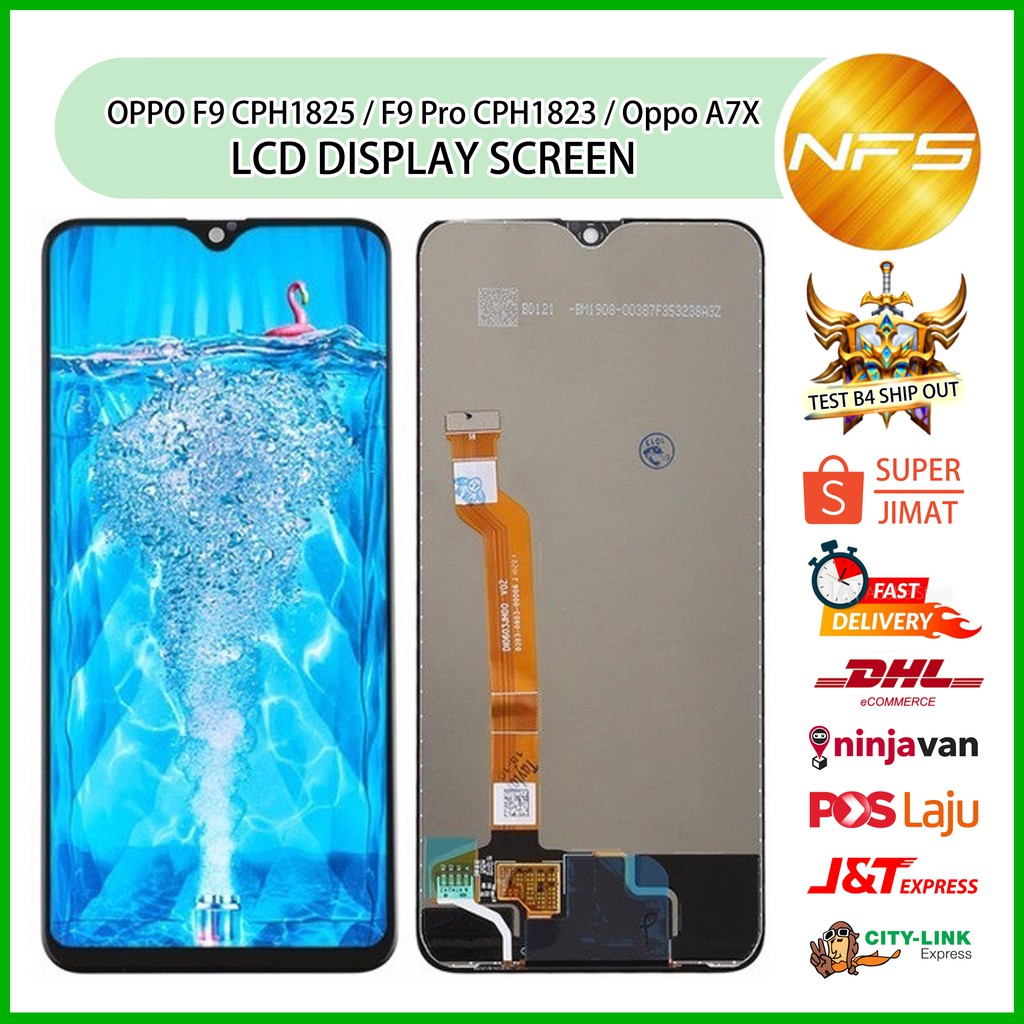 NFS - Oppo F9 / F9 Pro / Oppo A7X หน้าจอแสดงผล LCD digitizer หน้าจอสัมผัส LCD