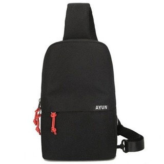 NYB กระเป๋าคาดอก สะพายหลัง Korean Style รุ่น AYUN 809 (สีดำ)