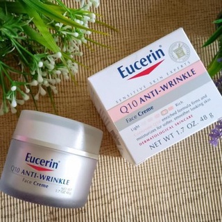 Eucerin Q10 Anti-Wrinkle Face Creme 48g. สำหรับผิวแพ้ง่าย