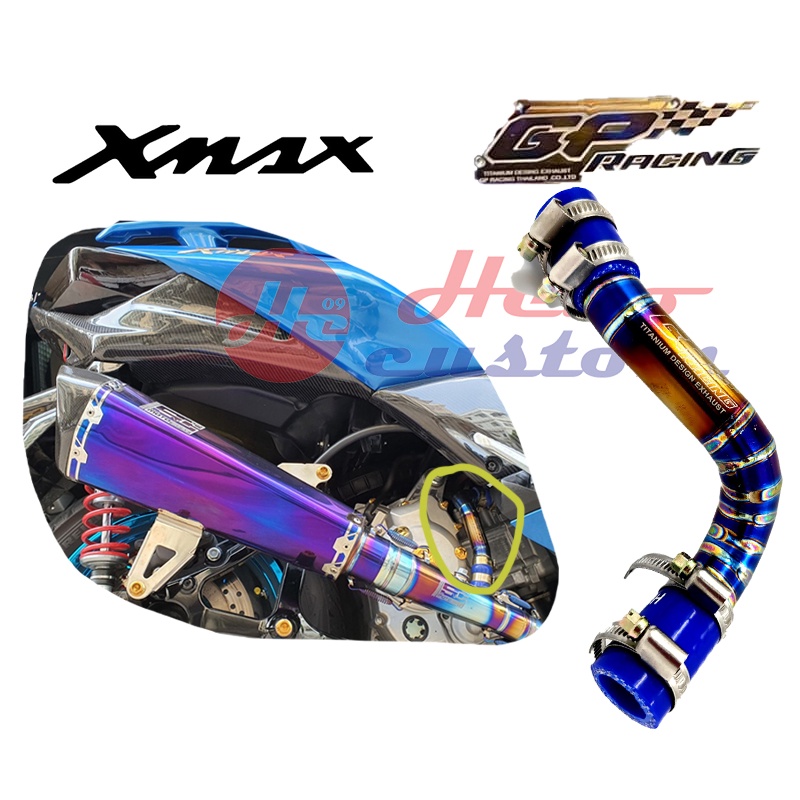 ท่อหม้อน้ำ ไทเทเนียมแท้ Xmax 300 GP Racing - natananjanya - ThaiPick