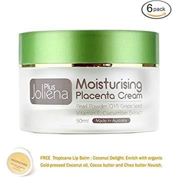 Joliena Plus Moisturizing Placenta Cream ครีมโจลีน่า พลัส ครีมรกแกะผสมน้ำแตงกวา นำเข้าจากออสเตรเลีย