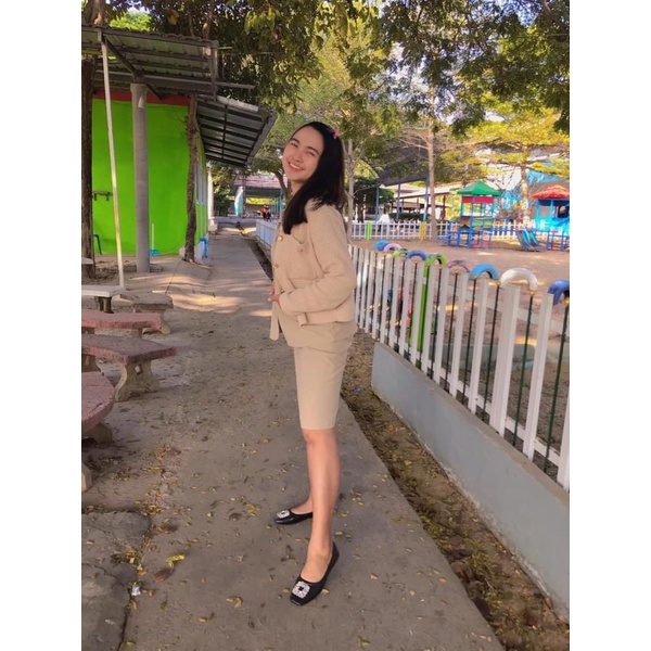 มีส้นแบน/ส้นสูง 1 นิ้ว💎รองเท้าทำงาน รองเท้าผู้หญิง ผลิตโรงงาน de shoes house