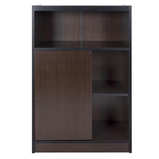 Storage cabinet CABINET SWING DOOR FURDINI TONY DARK BROWN Multipurpose furniture Home &amp; Furniture ตู้เก็บของ ตู้เตี้ยบา