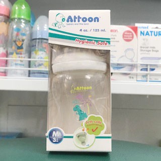 Attoon ขวดนมรุ่น 101504-4 oz แบบ PAPER BOX/Hygienic Safe