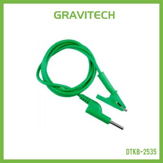 [Gravitechthai]2mm Banana to Alligator Jack Cable 100cm - Green