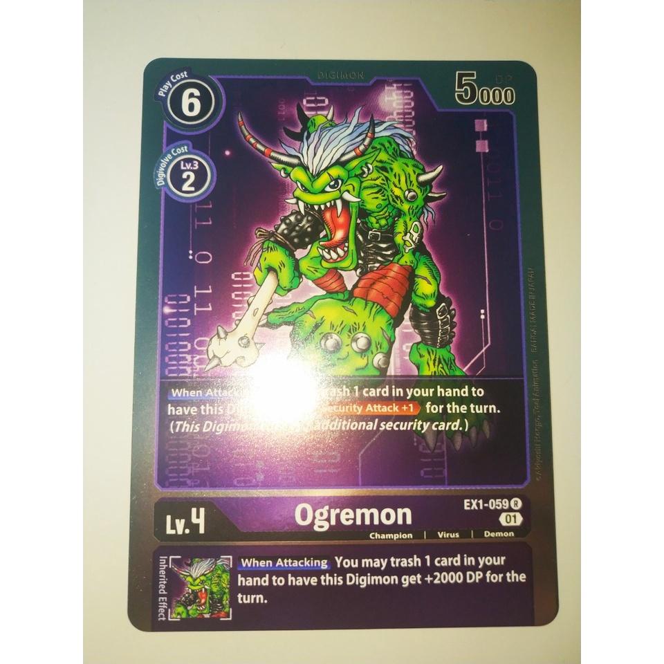 การ์ด Digimon - TCG - Ogemon / EX1-059