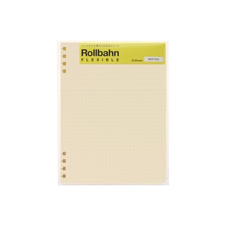 Rollbahn FLEXIBLE refill meeting L/50 Sheets/Notebook/Ruled/Grid/Memo/Stationery