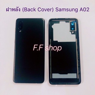 ฝาหลัง Back Cover Samsung Galaxy A02 สี ดำ