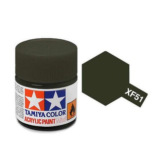 สีสูตรน้ำทามิย่า Tamiya Acrylic XF51 Khaki Drab 10ml