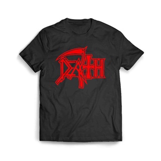 เสื้อผ้าผชเสื้อยืด พิมพ์ลายโลโก้ Death MetalS-5XL