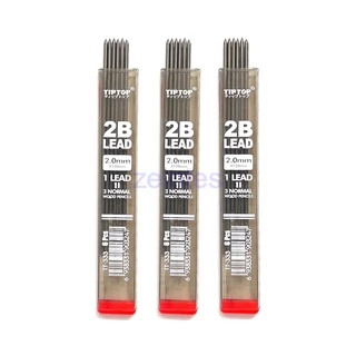 ไส้ดินสอกด T-333 ขนาด 2.0mm 2B อย่างดีไม่หักง่าย (T-333 \ 6อัน\หลอด )