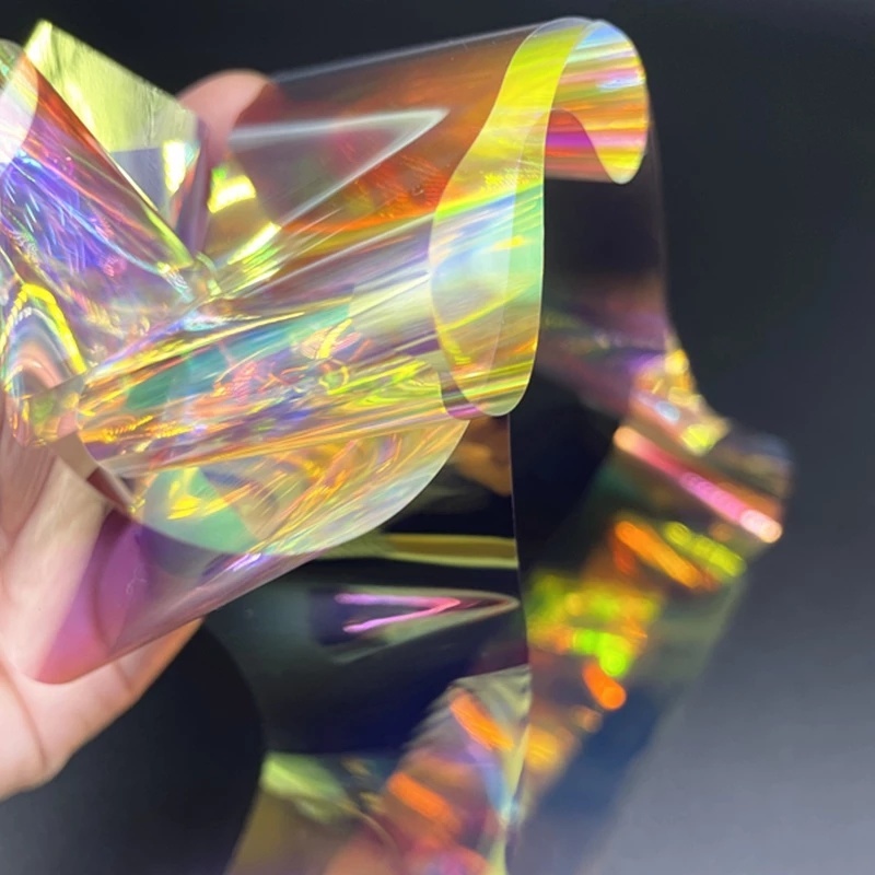 ฟอยล์ทําเล็บ Aurora Ice Cellophane สติ๊กเกอร์ตกแต่งเล็บ Water Transfer ...