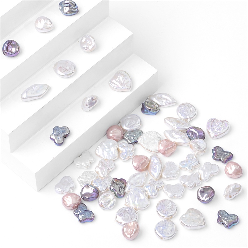 2pcs Baroque Symphony รูปลูกปัด ABS เลียนแบบ Mother-of-Pearl diy ทําสร้อยคอสร้อยข้อมือต่างหูจี้อุปกรณ์เสริม 2 ชิ้น