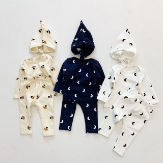 Autumn Korean Printed Boys And Girls Pajamas Set