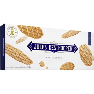 จูลส์ เดสทรูปเปอร์ บัตเตอร์ คริสพ์ ขายส่ง 10 ชิ้น (Jules Destrooper Butter Crisps) 100 กรัม