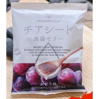 Chia Seed Chia Seed Jelly Grape Flavor 205g.  เจลลี่เมล็ดเจีย รสองุ่น 205กรัม