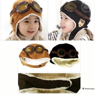 UD.-Hot Baby Baby Unisex หมวกกันหนาวเด็กฤดูหนาวเด็กวัยหัดเดินเด็ก Pilot Warm