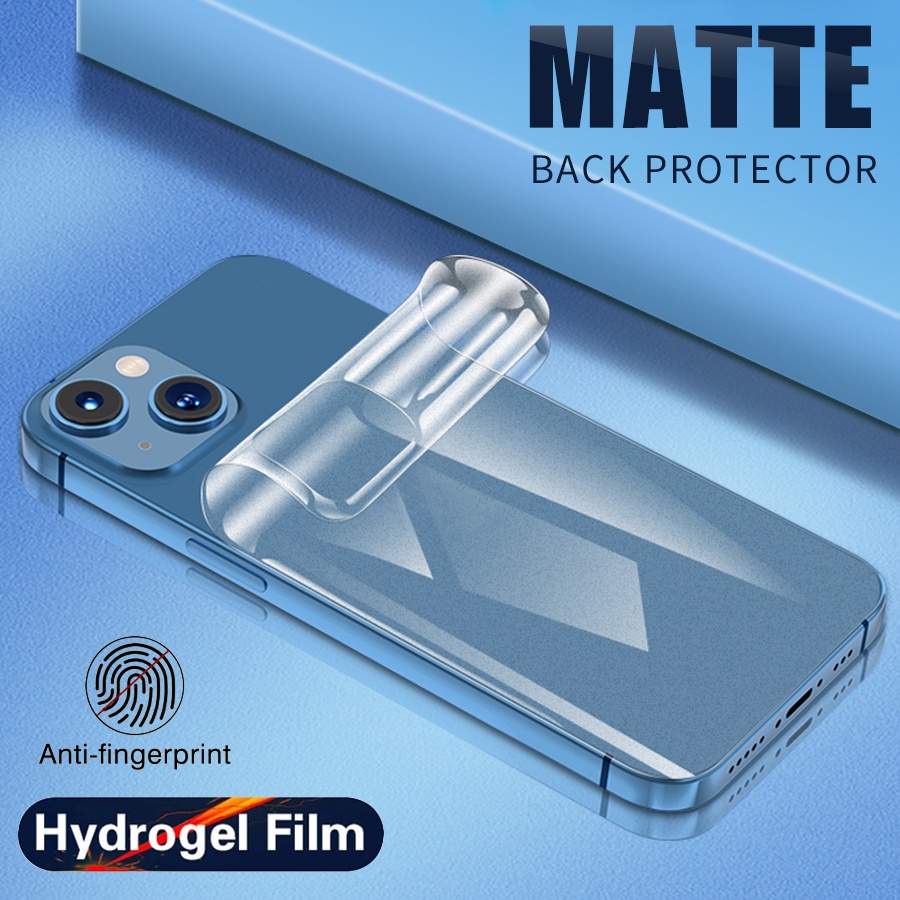 สําหรับ iPhone 11 12 13 14 Pro Max 12 13 Mini เนื้อด้าน ฟิล์มไฮโดรเจล ป้องกันหน้าจอ แบบเต็ม ด้านหน้า และด้านหลัง ฟิล์มป้องกัน