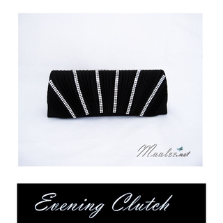 Sale พร้อมส่ง Evening Clutch กระเป๋าออกงาน สีดำ