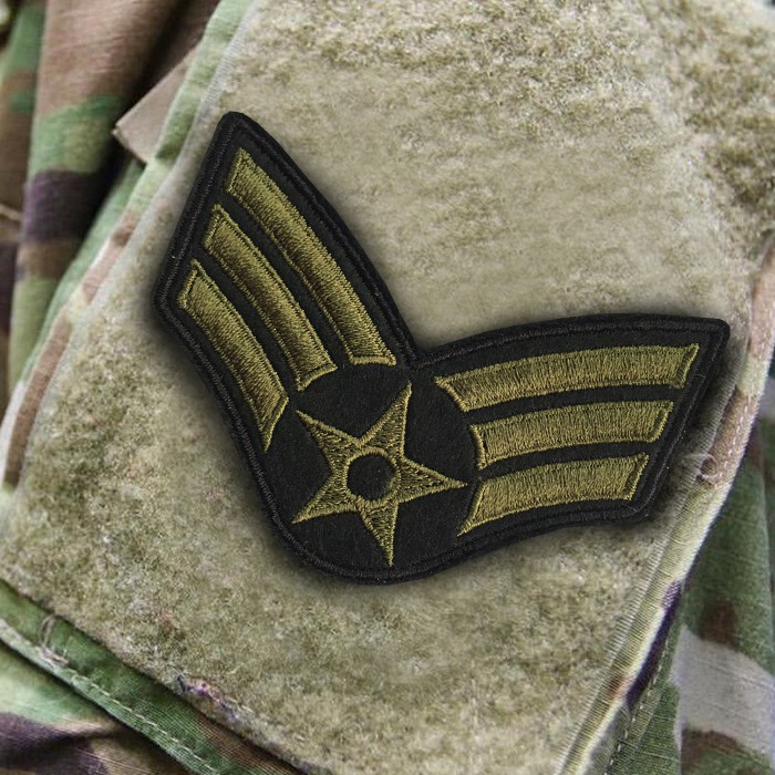 อาร์มทหารติดตีนตุ๊กแก ปักลาย AIR FORCE  อาร์มติดตีนตุ๊กแก AIR FORCE ปีก ดาว อาร์มยศทหารอเมริกา สินค้าผลิตในไทยพร้อมส่ง