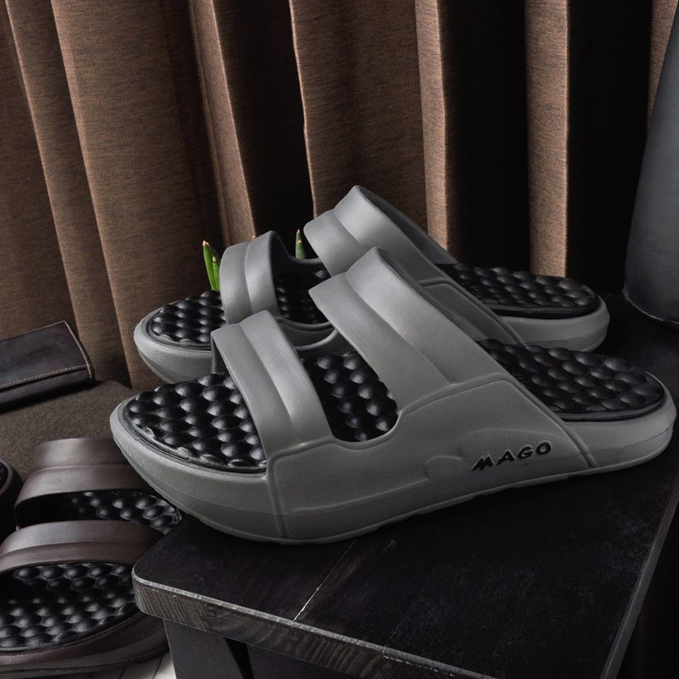MAGO FOOTWEAR " CURVE " ( เทา ) รองเท้าสุขภาพ