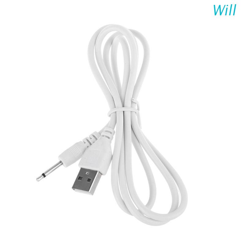 Will สายชาร์จ Usb เป็น 2.5 Aux พาวเวอร์ซัพพลายเสียงโมโน
