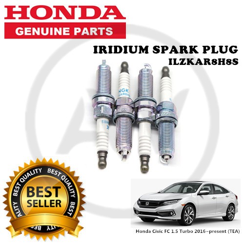 Honda Civic FC TEA 1.5 Turbo 2016~ปัจจุบัน หัวเทียนอิริเดียม [ILZKAR8H8S]