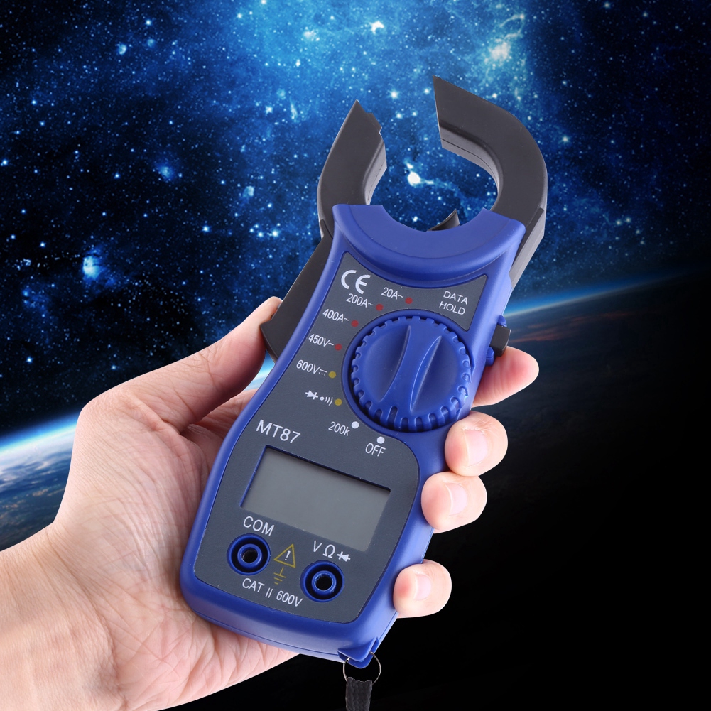 MT87 Professional LCD Digital Clamp Meter Multimeters Voltmeter Ammeter