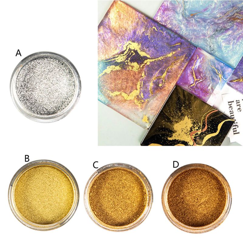 Mya Marble Metallic Pigment สําหรับ DIY Slime สบู่เครื่องประดับทําผงไข่มุก Colorant ราคา ถูกที่สุด ดีลบีเคเค แกลเลอรีภาพที่ 3