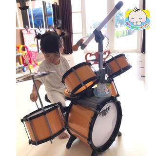 (มีcode ลด166฿ถามได้)กลองชุดเด็ก  Rock Drum Set พร้อมคีย์บอร์ด ไมค์ กลองเด็ก