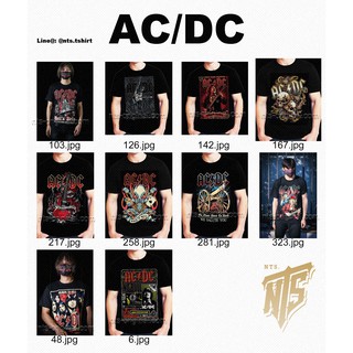 เสื้อยืดสีดำอินเทรนด์AC DC Band black in black Jailbreak Highway to the Hell Hells Bells Thunderstruck NTS New Type T-sh