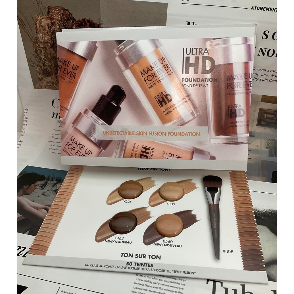 Makeup forever ultra hd foundation เทสเตอร์ รองพื้น