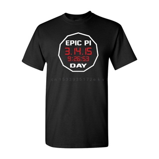 คอลูกเรือพร้อมส่ง เสื้อยืดแขนสั้น ผ้าฝ้าย 100% พิมพ์ลาย Epic Pi Day 2015 March 15 Math Geek Nerd College 1080 หลากสี แฟช