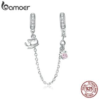Bamoer เครื่องประดับเงิน 925 จี้รูปแมวคิตตี้ สําหรับสร้อยข้อมืองู 3 มม. BSC243
