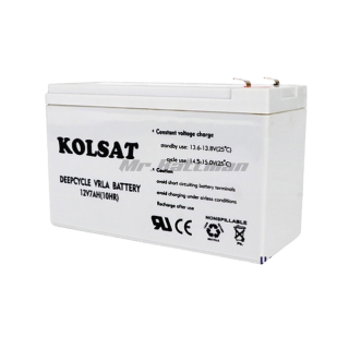 แบตเตอรี่ Kolsat Nano Deep Cycle GEL 12V 7Ah แบตเตอรี่ โซล่าเซลล์ แบตsolar cell