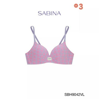 Sabina เสื้อชั้นใน Invisible Wire (ไม่มีโครง) รุ่น Soft Doomm รหัส SBH9042VL สีม่วงอ่อน