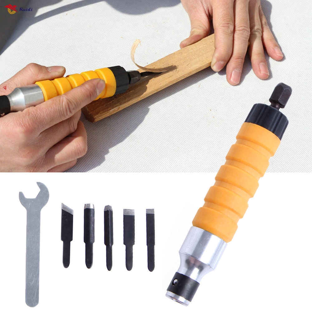 Wood Chisel Carving Tool Chuck Attachment For Electric Drill Flexible ...