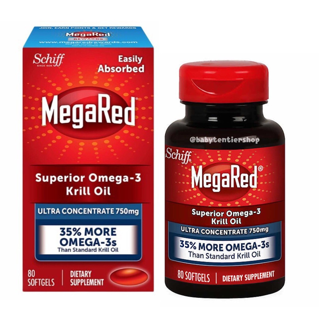 ผลิตภัณฑ์อาหารเสริมช่วยบำรุงหัวใจ Schiff MegaRed Omega3 Krill Oil
