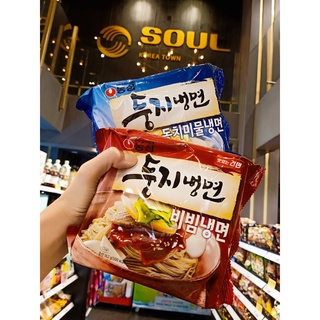 บะหมี่เย็นเกาหลี แบบแห้ง NONGSHIM DUNGJI BIBIM NAENGMYEON 둥지비빔냉면