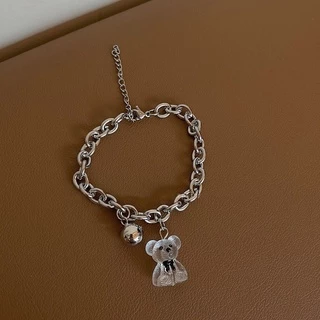 สร้อยข้อมือโซ่สลับไข่มุกจี้รูปภาพ กำไลไข่มุก สร้อยข้อมือไข่มุก สร้อยทอง เครื่องประดับ สร้อย แฟชั่นผู้หญิงเกาหลีA09-01-11