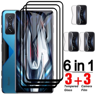 6 in 1 Tempered Glass For Xiaomi Redmi K50 Gaming Screen Protector For Redmi K50 K40 Pro Plus K30 Pro Zoom Protective Glass