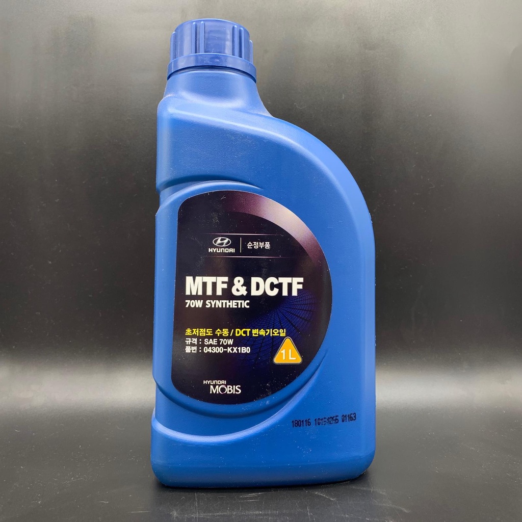 AUTOMATIC TRANSMISSION FLUID / MTF & DCTF 7 SPEED (1L) GL4 SAE70W [ 043-KX1B0 ] HYUNDAI ELANTRA AD