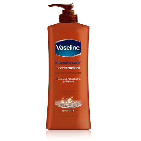 Vaseline Intensive Care Cocoa Radiant with Pure Cocoa Butter ขนาด 400 ml