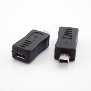 อะแดปเตอร์แปลงสายชาร์จ Micro USB ตัวเมีย เป็น Mini USB ตัวผู้ แบบพกพา 1 ชิ้น