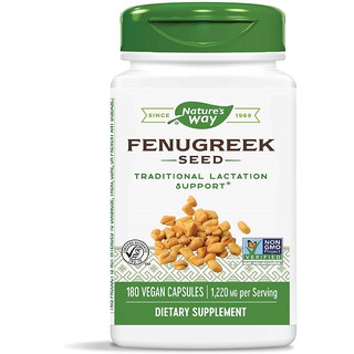 Natures Way Fenugreek Seed 1,220 mg 180 Vegan Capsules